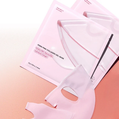 PDRN Pink Collagen Gel Mask (4 Sheets) – Salmon DNA & Pink Glow