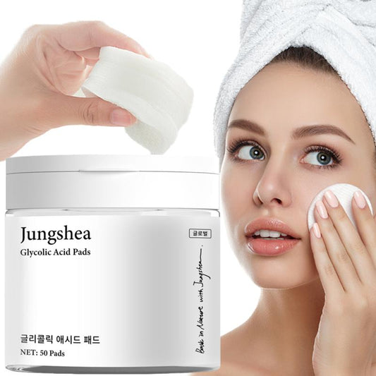 Jungshea Glycolic Acid Pads – Exfoliate Acne, Pores & Dark Spots