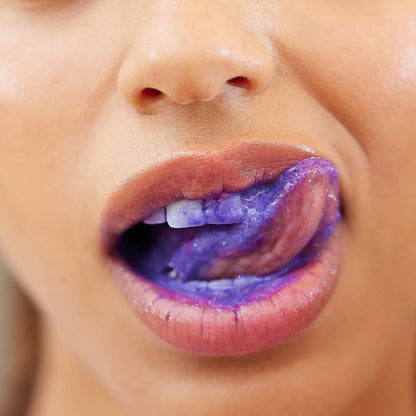 Teeth Whitening Purple Toothpaste Tablets - Minty Fresh Color-Correcting & Surface Stain Removal (30 Tabs, 60-Day Supply)
