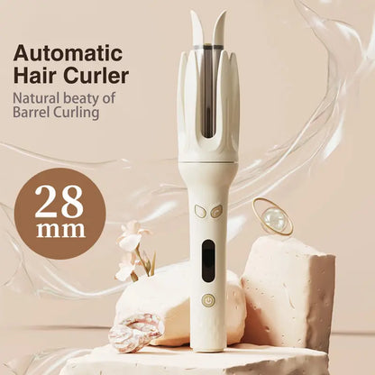 Genai Automatic Hair Curler – 28mm Barrel, 4 Temp Modes & Safety Features