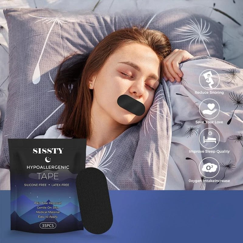 Sissty Mouth Tape – 35 Gentle Strips for Sleeping