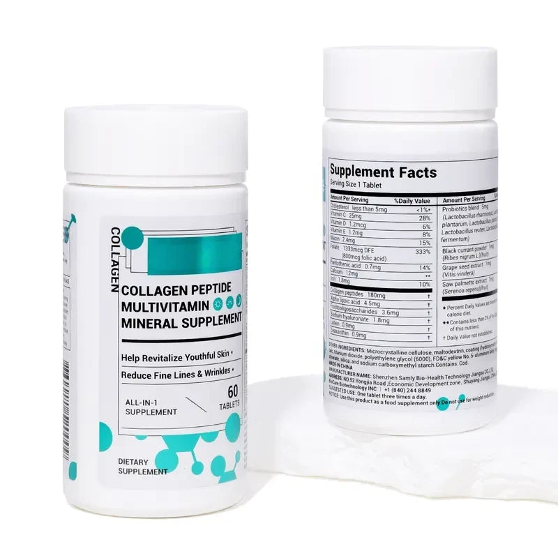 Collagen Peptides for Women – with Probiotics & Vitamins, 60 Capsules
