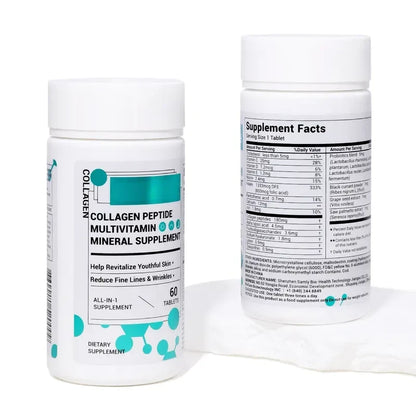 Collagen Peptides for Women – with Probiotics & Vitamins, 60 Capsules