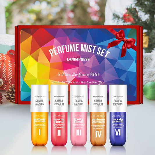 Lanimpress Samba Passion Hair & Body Perfume Mist Set – 5 Ct