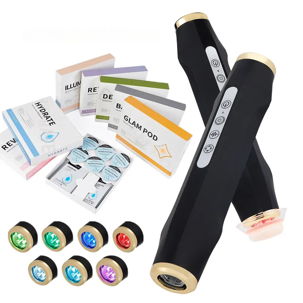 Portable CO2 Oxygen Bubble Pen - High-Frequency Vibration Facial Massager for Exfoliation and Serum Absorption