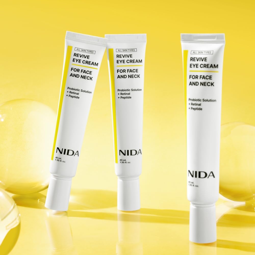 NIDA Revive Eye Cream – Peptides & Retinal, 1.35 fl oz (40ml)