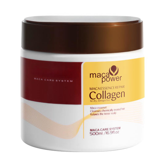 Collagen Hair Mask with Argan Oil – Moisturizing Treatment, 16.9 oz