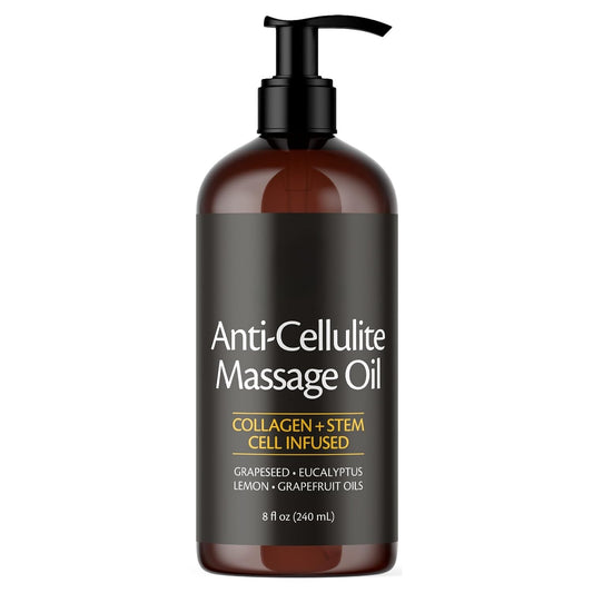 Anti Cellulite Massage Oil – Body Oil with Collagen, 8 fl oz