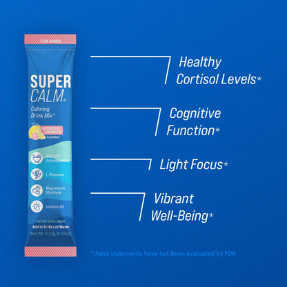 Supercalm Drink Mix – Ashwagandha, Magnesium & D3, 30 Servings