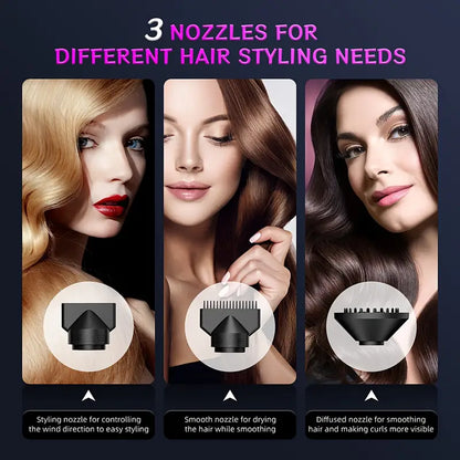 Professional Electric Hair Dryer – Negative Ion Technology for Frizz-Free Hair
