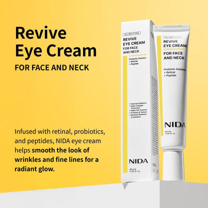 NIDA Revive Eye Cream – Peptides & Retinal, 1.35 fl oz (40ml)