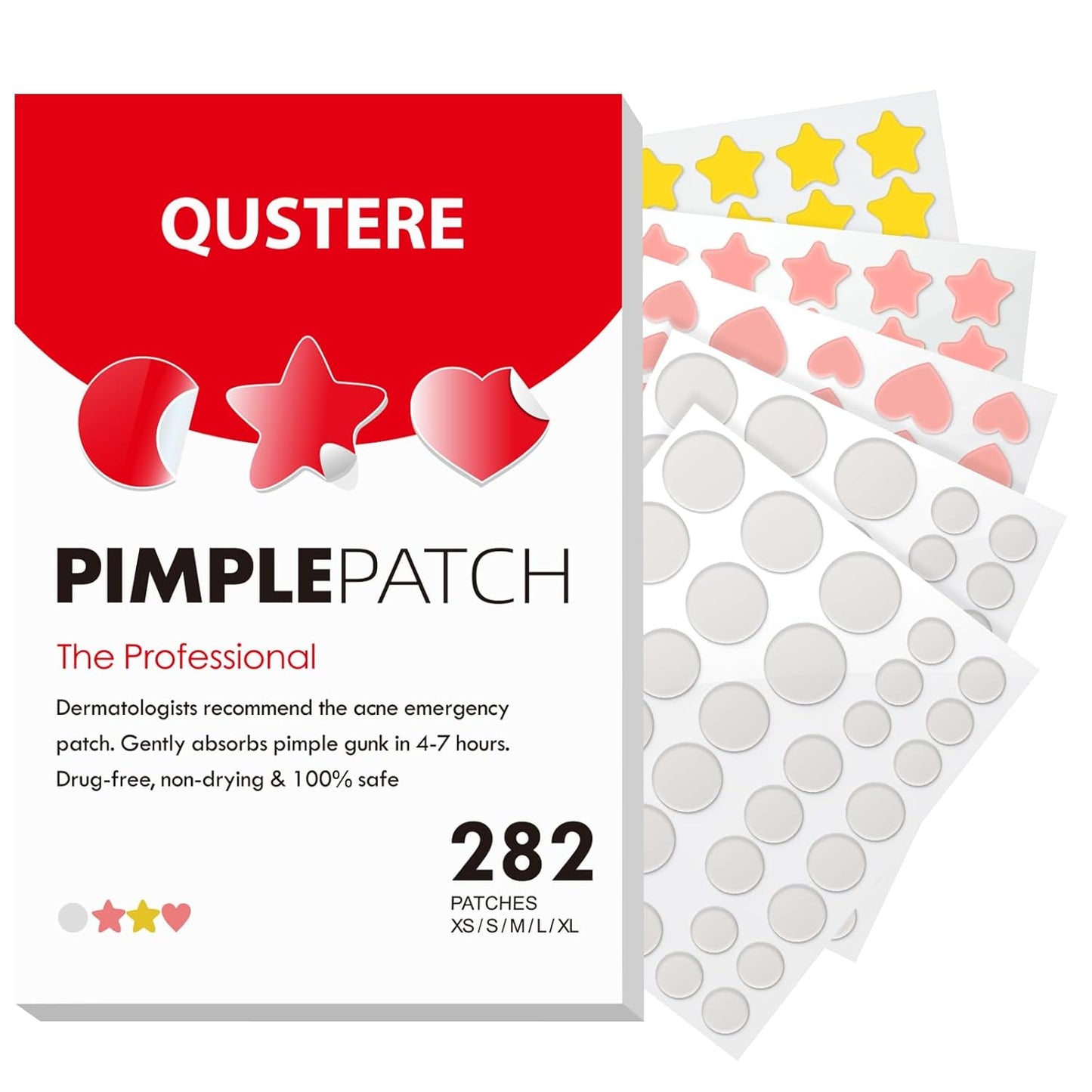 Pimple Patches for Face – Hydrocolloid Acne Stickers with Tea Tree & Cica