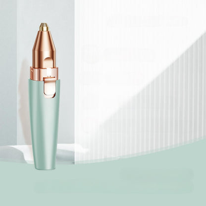 2-in-1 Eyebrow & Facial Trimmer – Rechargeable, Painless Hair Remover