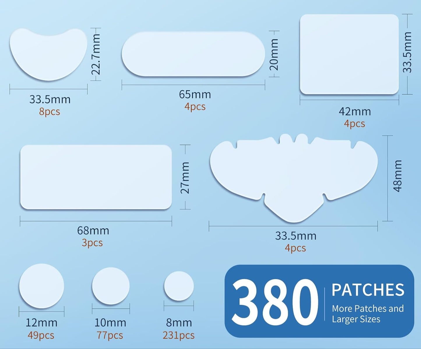 Pimple Patches for Face – Hydrocolloid Acne Stickers with Tea Tree & Cica