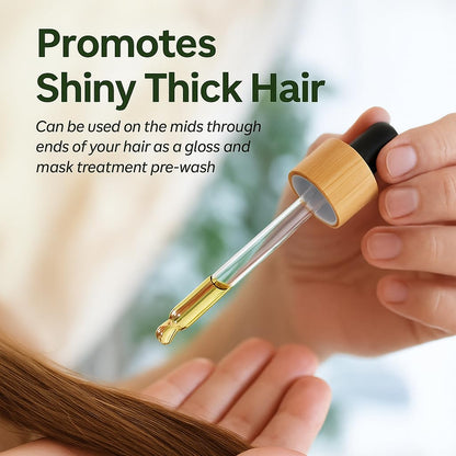 Hair Growth Oil – Organic Blend with Rosemary & Castor, 1.7 oz