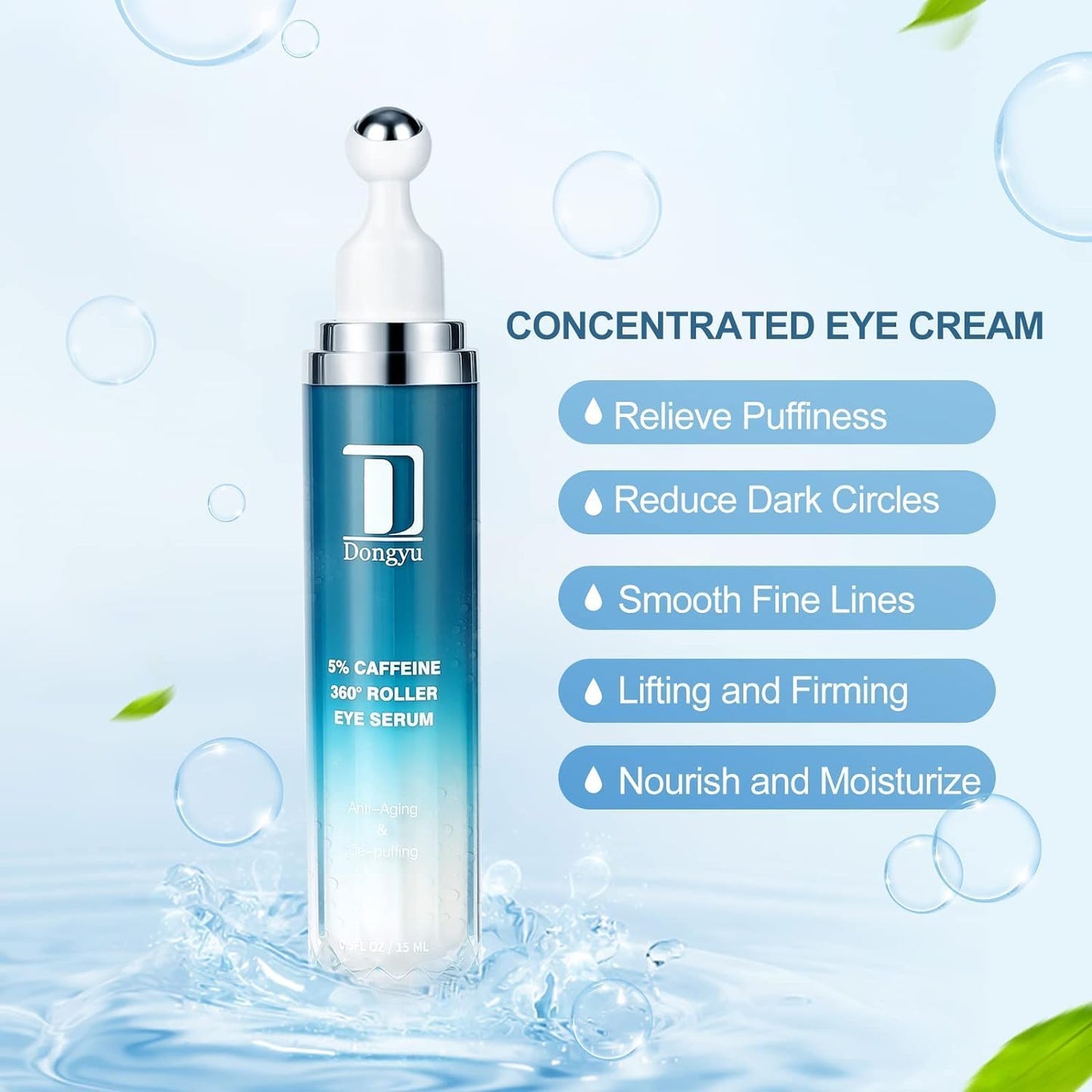Dongyu Caffeine Eye Cream – Dark Circles & Puffiness, 30ml