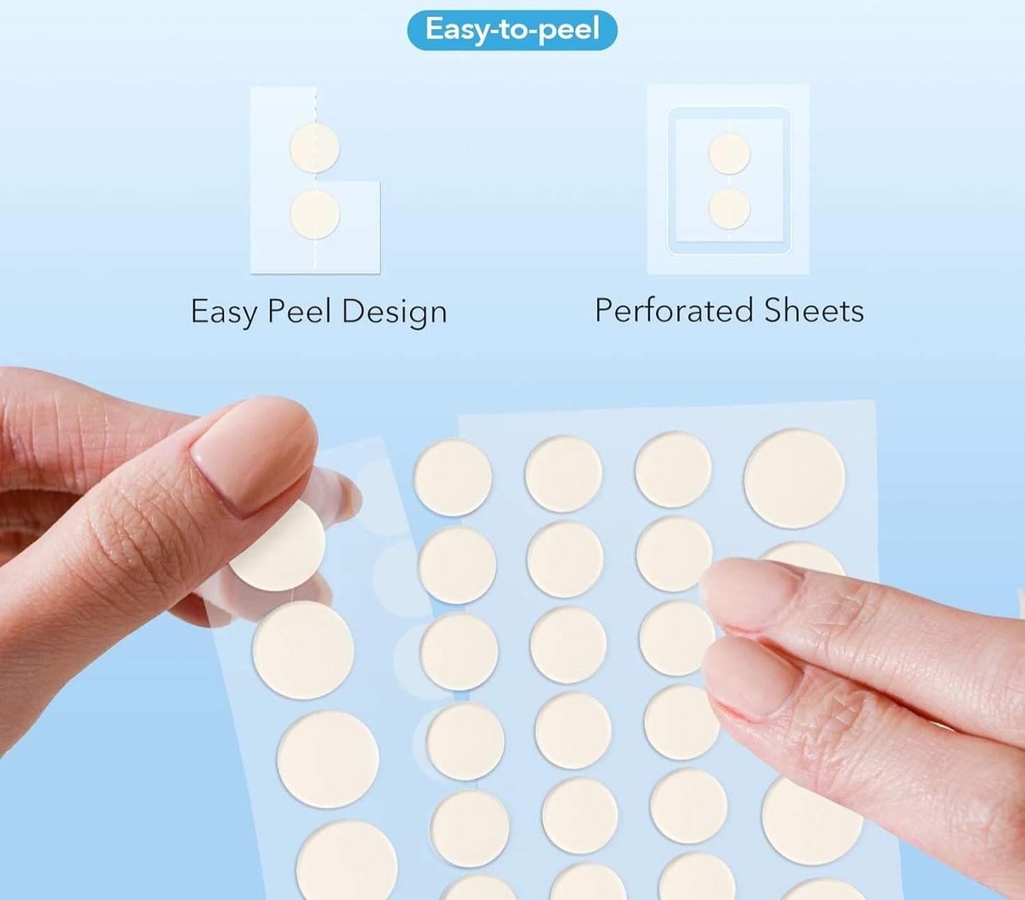 Pimple Patches for Face – Hydrocolloid Acne Stickers with Tea Tree & Cica
