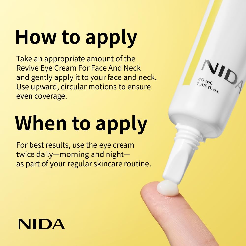 NIDA Revive Eye Cream – Peptides & Retinal, 1.35 fl oz (40ml)