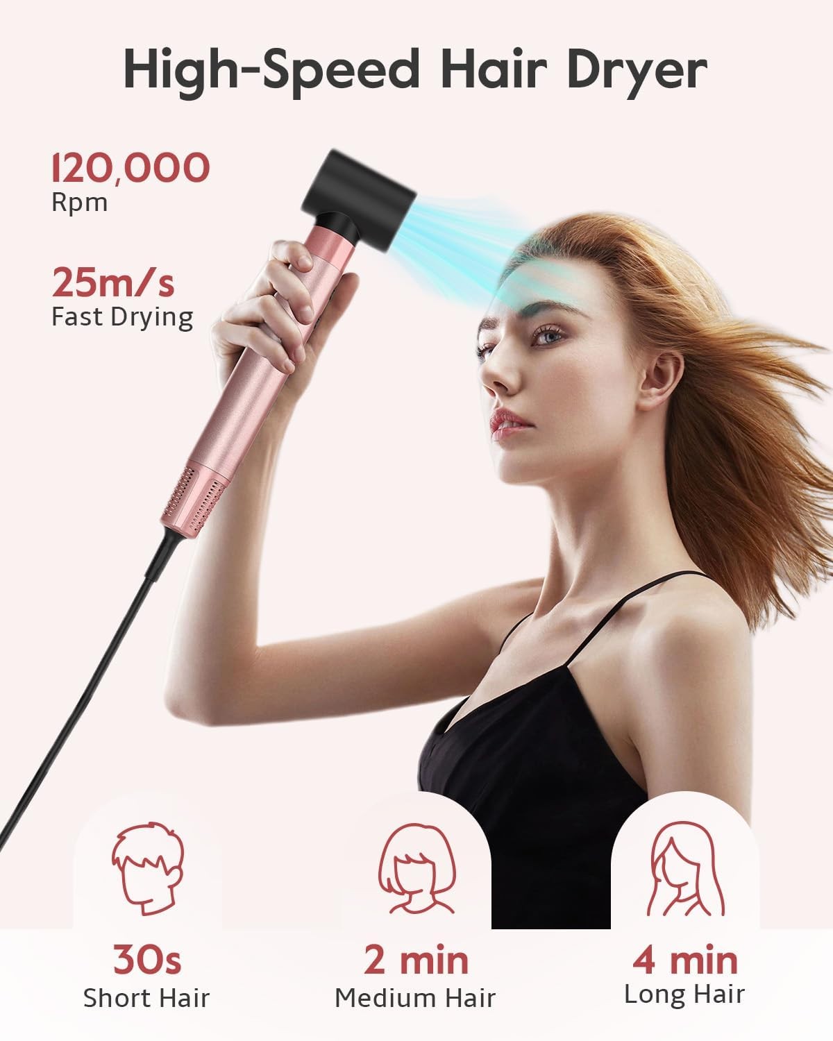 5-in-1 Hot Air Styler – Hair Dryer Brush & Volumizer, 1400W