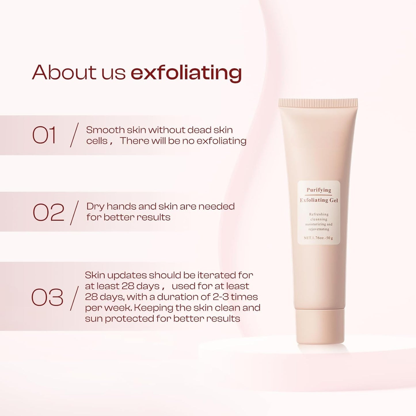 Purifying Exfoliating Gel Cleanser – For All Skin Types, 3.5 oz