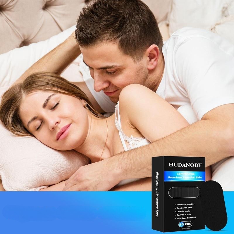 Hudanoby Mouth Tape – 30 Pack for Sleeping – Supports Nasal Breathing & Comfort