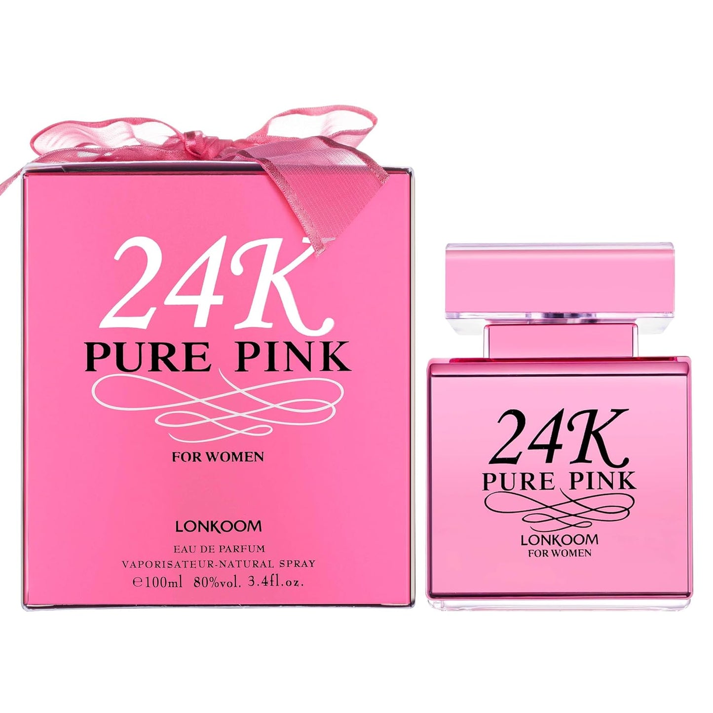 24K Pure Gold Eau de Parfum for Women – Sweet Scent, 3.4 oz