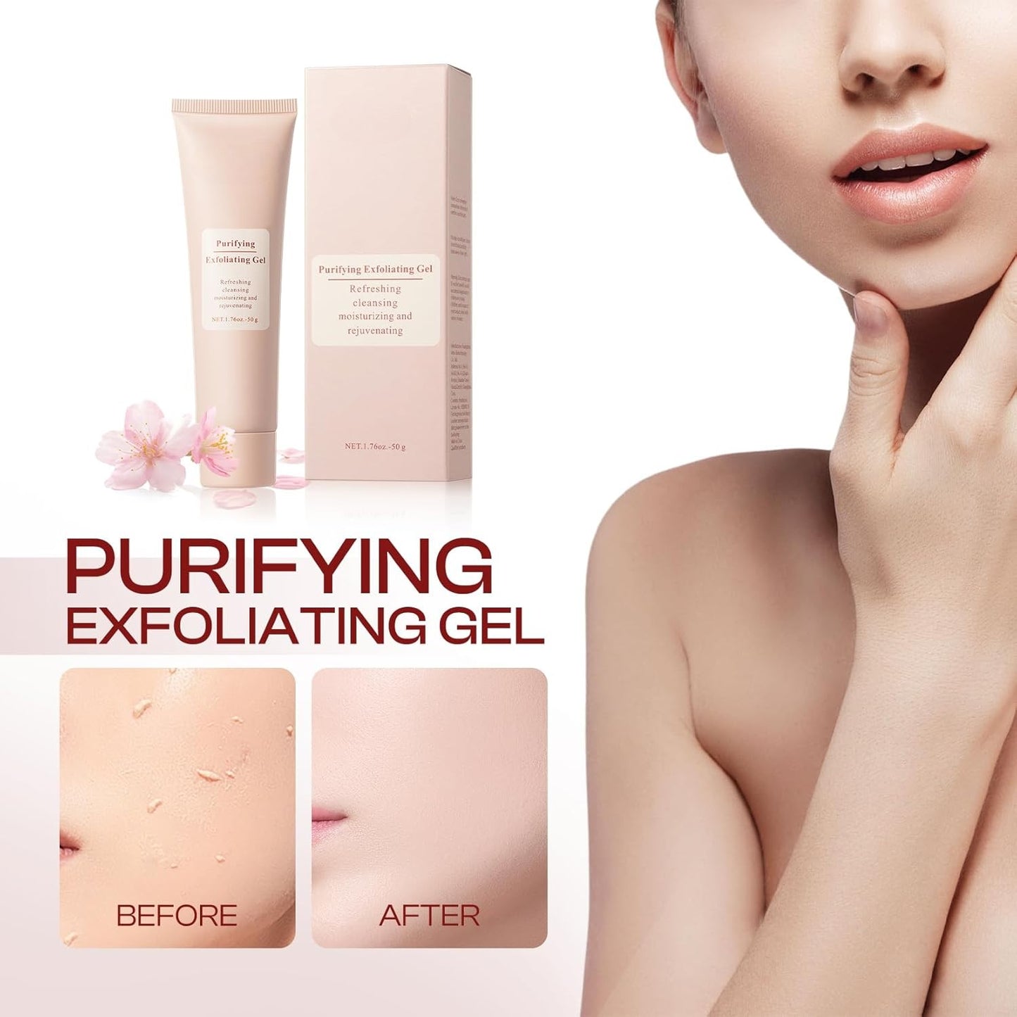 Purifying Exfoliating Gel Cleanser – For All Skin Types, 3.5 oz