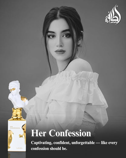Lattafa Her Confession Eau de Parfum – Vanilla & Floral, 100ml