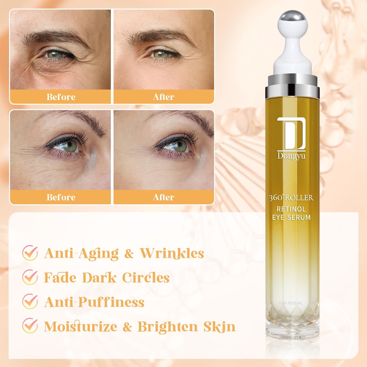 Dongyu Caffeine Eye Cream – Dark Circles & Puffiness, 30ml