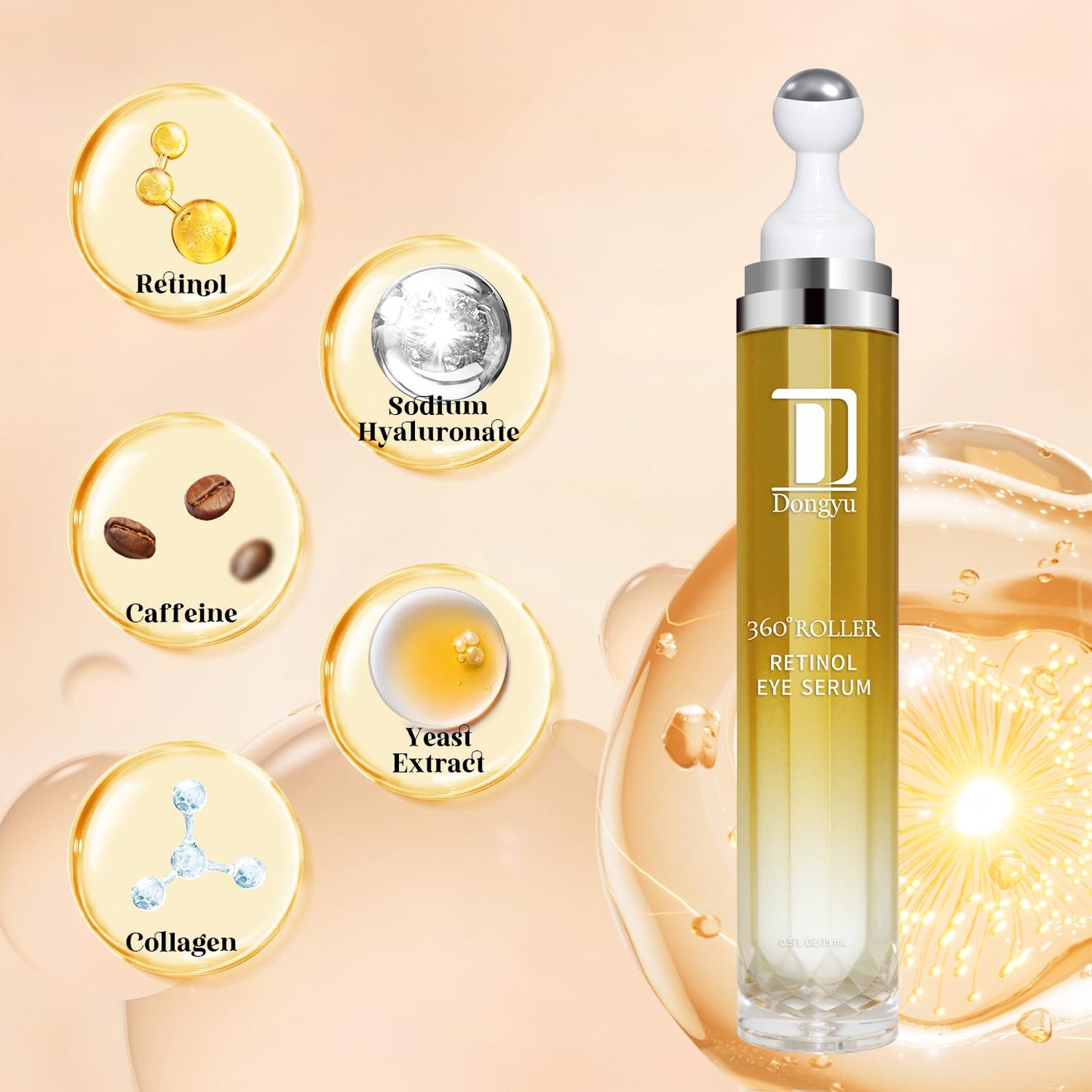 Dongyu Caffeine Eye Cream – Dark Circles & Puffiness, 30ml