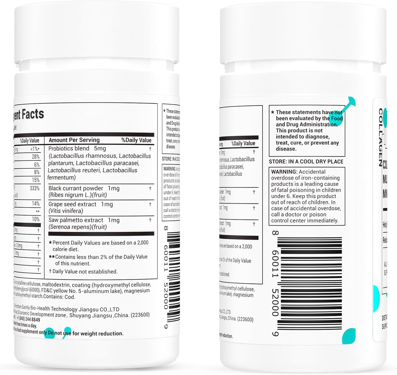Collagen Peptides for Women – with Probiotics & Vitamins, 60 Capsules