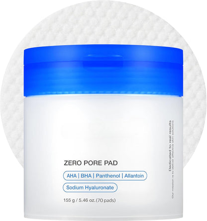 Zero Pore Pads – AHA + BHA Exfoliating Toner Pads for Smooth Skin