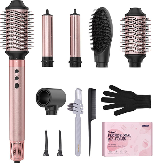 5-in-1 Hot Air Styler – Hair Dryer Brush & Volumizer, 1400W