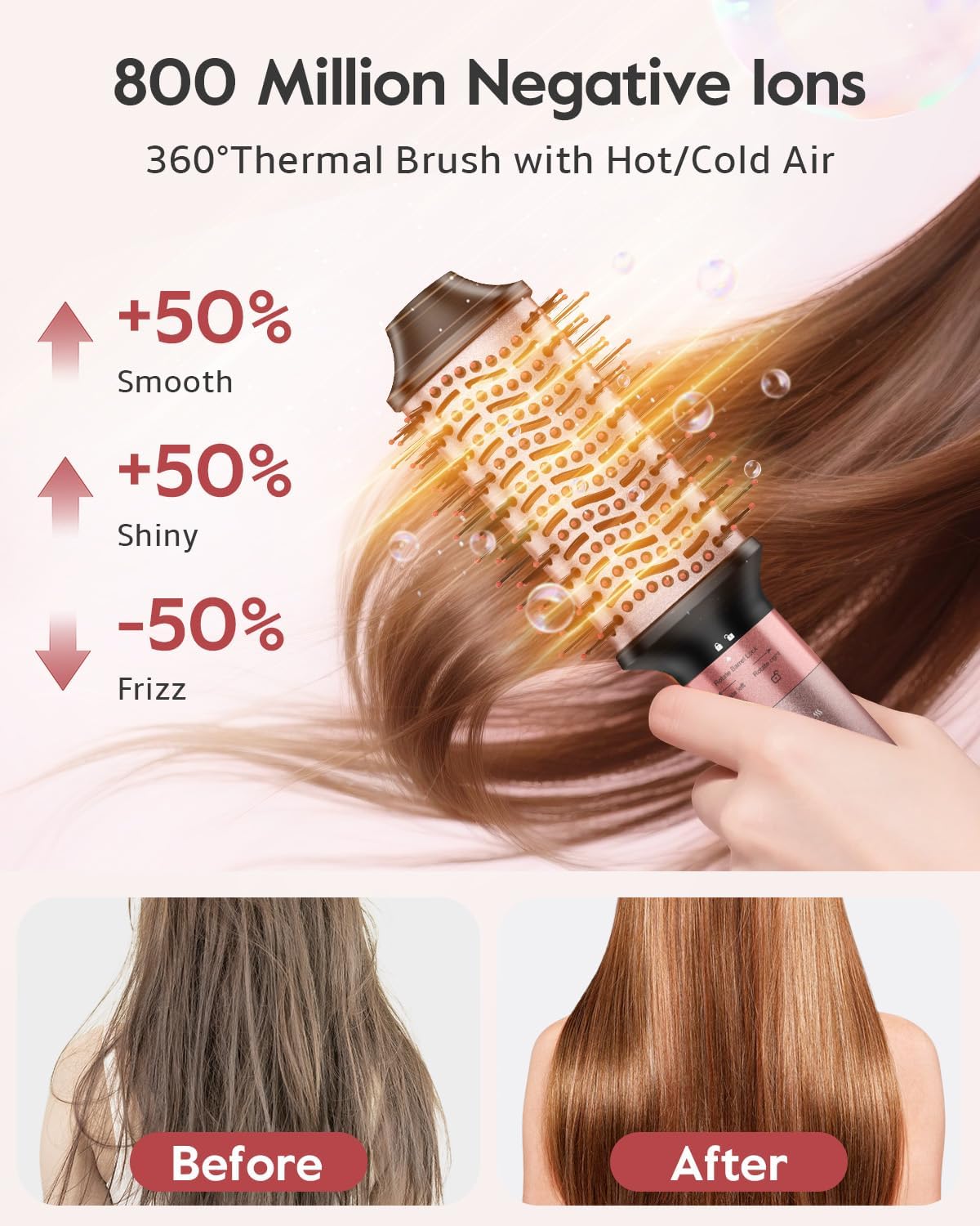5-in-1 Hot Air Styler – Hair Dryer Brush & Volumizer, 1400W