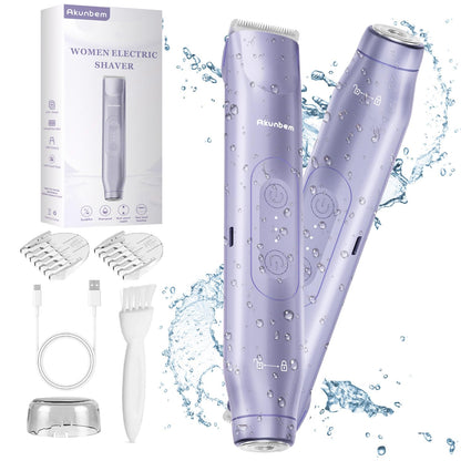 Akunbem 2-in-1 Electric Shaver & Bikini Trimmer