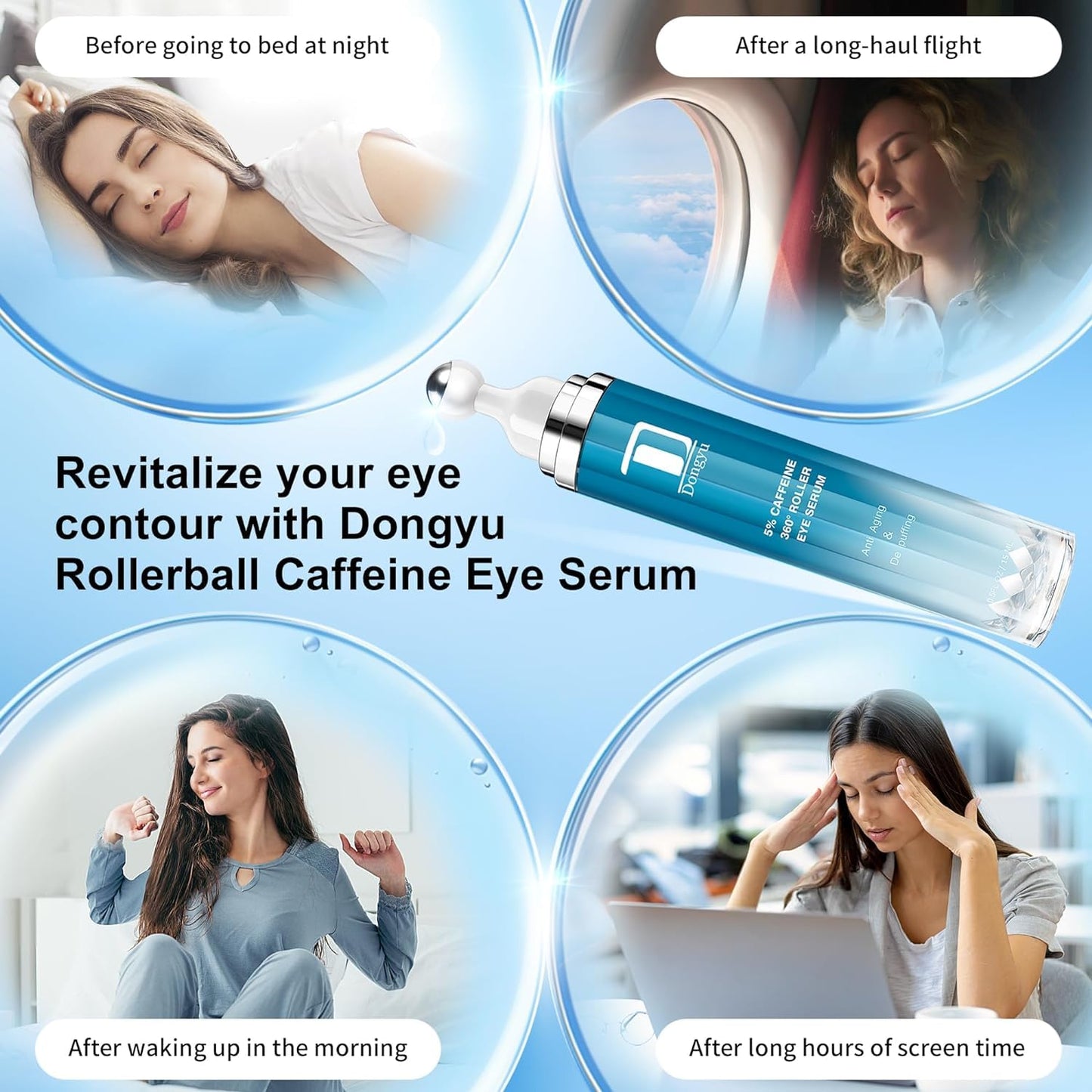 Dongyu Caffeine Eye Cream – Dark Circles & Puffiness, 30ml