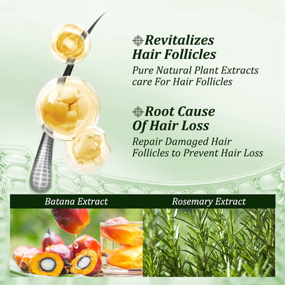 Batana Oil Shampoo – Rosemary Hair Growth & Volume, 10.14 oz