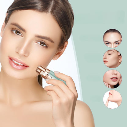 2-in-1 Eyebrow & Facial Trimmer – Rechargeable, Painless Hair Remover