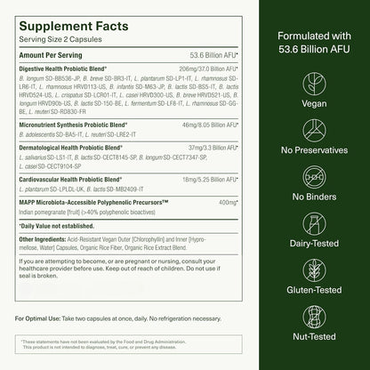 DS-01 Daily Synbiotic – Prebiotic + Probiotic, 60 Capsules