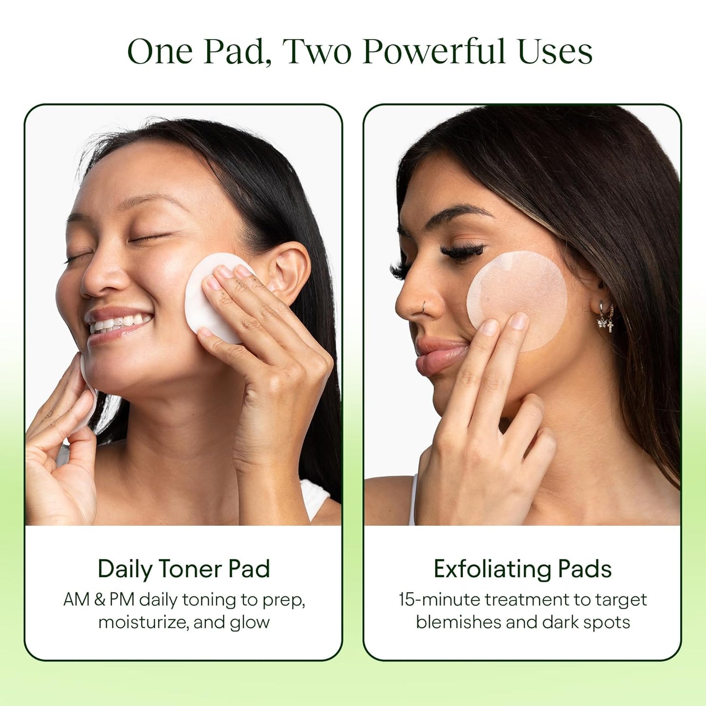 Jiyu Toning Polish Pads – Korean Skincare, 100 Count