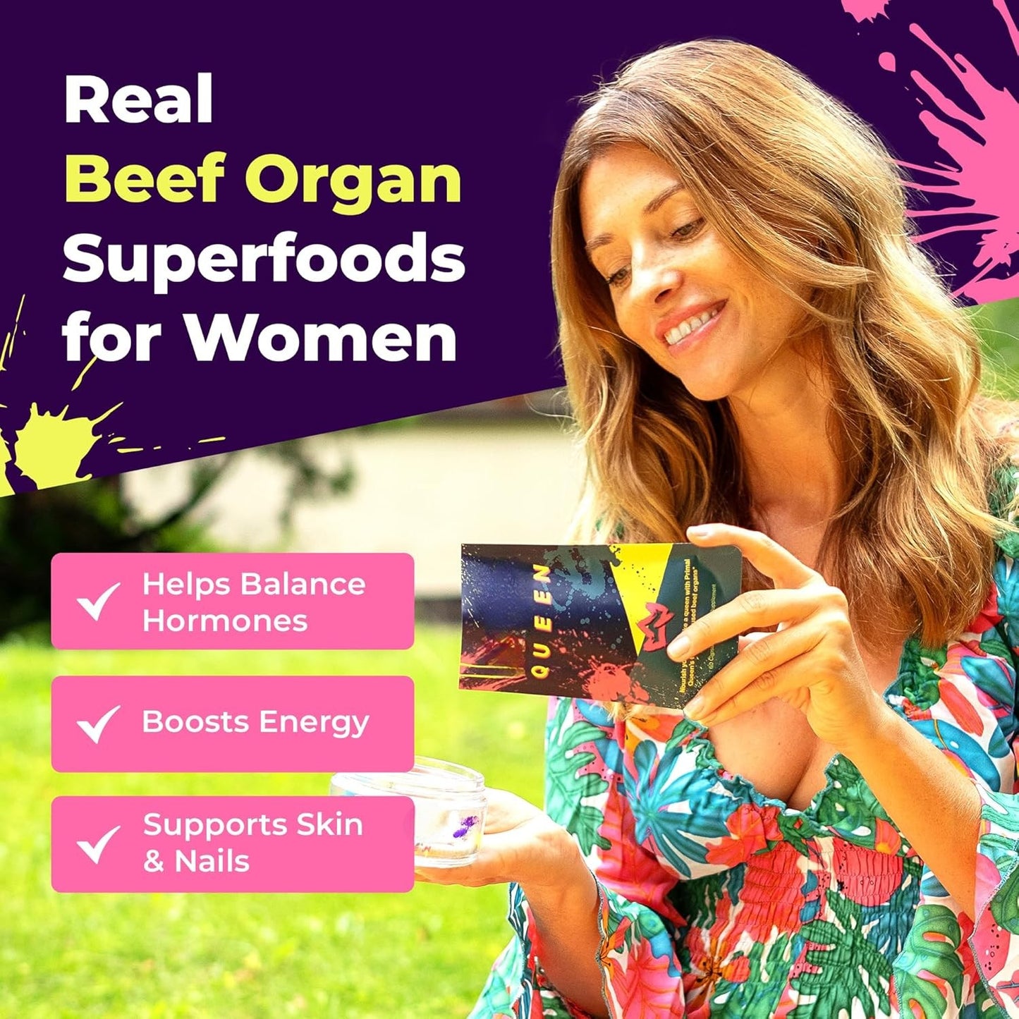 Female-Optimized Beef Organ Superfood Supplement – 60 ct