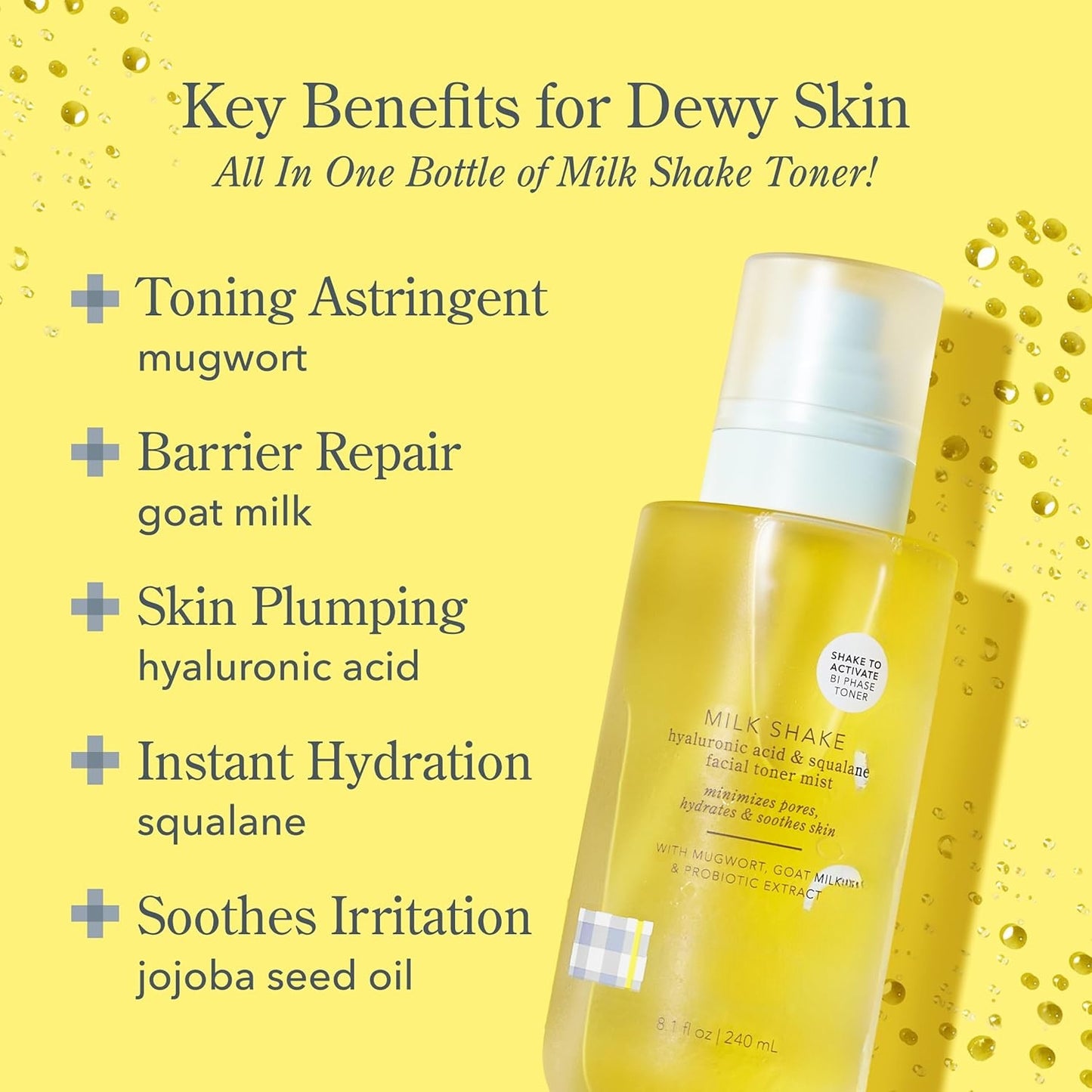Milk Shake Hydrating Face Mist – Goat Milk & Hyaluronic Acid