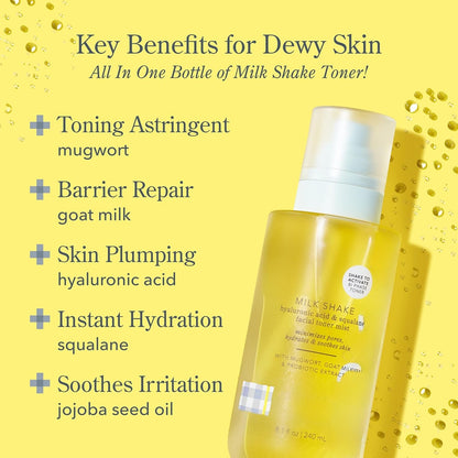 Milk Shake Hydrating Face Mist – Goat Milk & Hyaluronic Acid