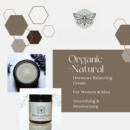 Organic Wild Yam Cream – Moisturizing Body Cream, 4 oz