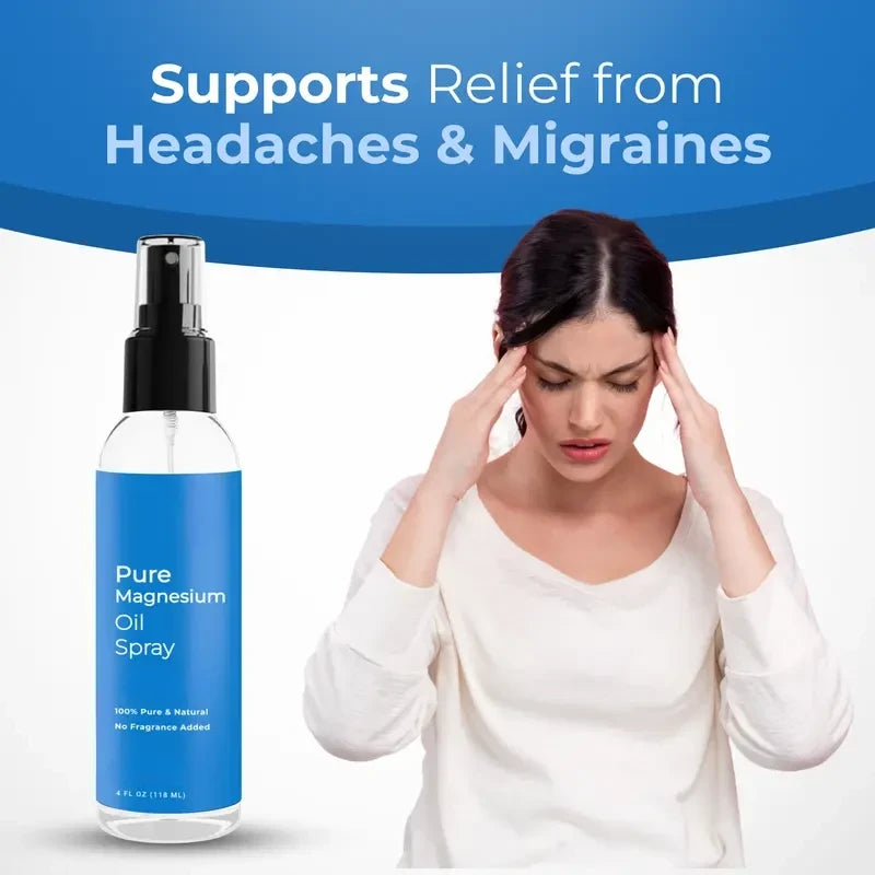 Pure Magnesium Oil Spray - Fast-Absorbing, 100% Organic Magnesium for Relaxation and Better Sleep