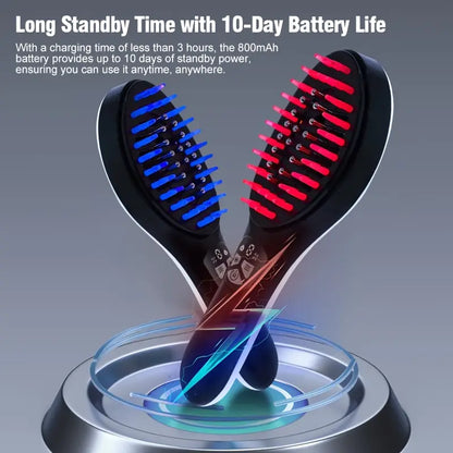 650W 2-in-1 Hair Dryer & Straightener Comb – Smooth Styling with Ionic Technology