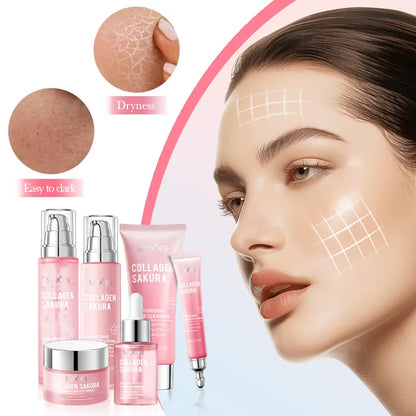 Sakura Collagen Hydrating Skincare Set – Glow & Moisture Care