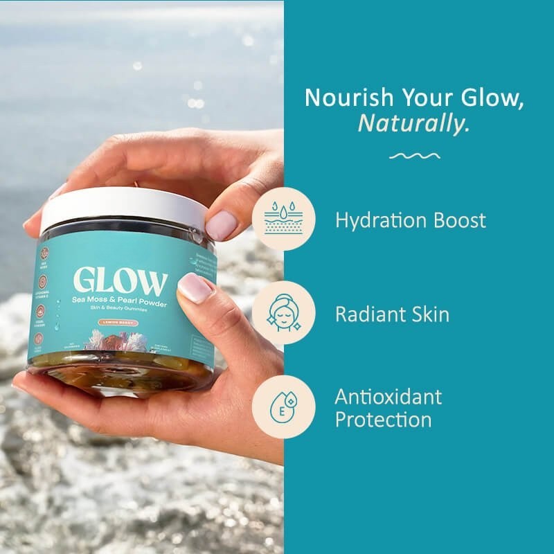Sea Moss Glow Gummies – Hydrating Skin Nutrition with Organic Ingredients