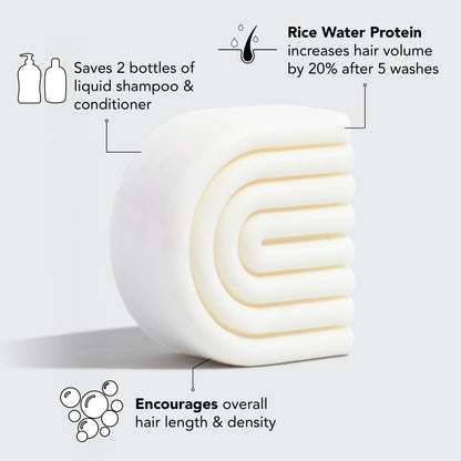 Rice Water Shampoo & Conditioner Set – Supports Hair Growth