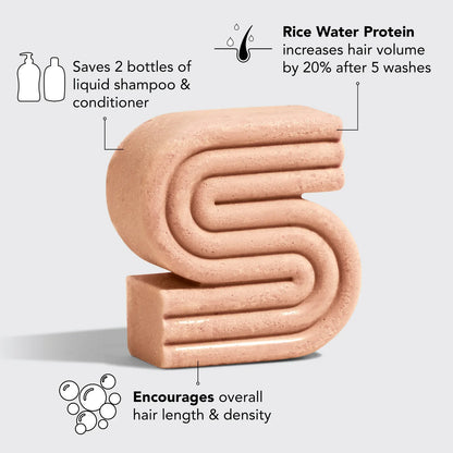 Rice Water Shampoo & Conditioner Set – Supports Hair Growth